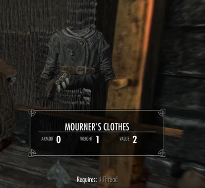 Mourner's Clothes
